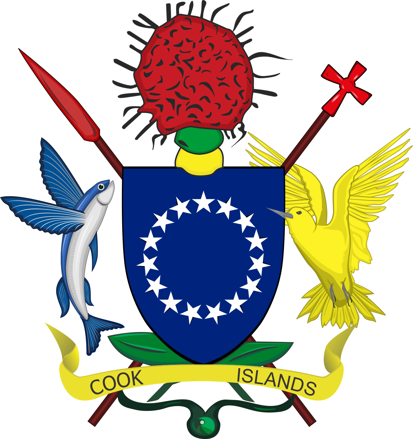 The Arms of the Cook Islands