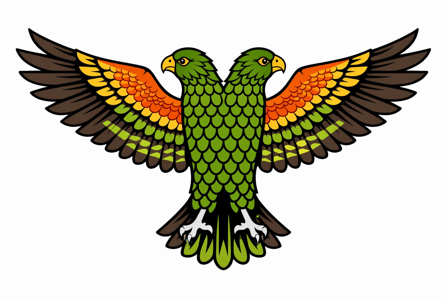 Double-headed Kea