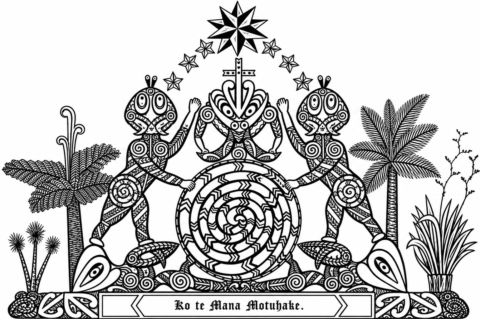 The arms of the Kīngitanga movement