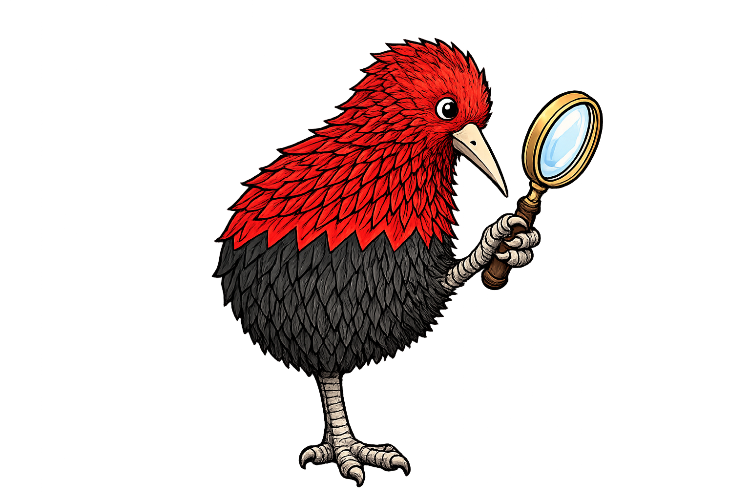 Heraldic kiwi badge